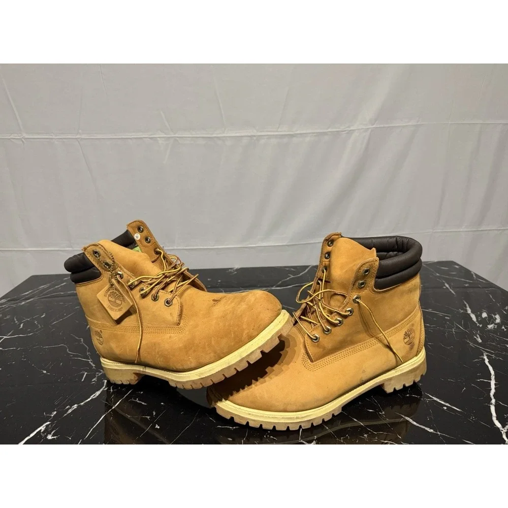 Timberland 6-Inch Double Collar Waterproof Boots Men's Size 13 W (Style 73542)